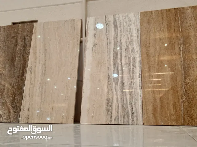 حجر طبيعي ترافرتين وحجر صناعي خليجي