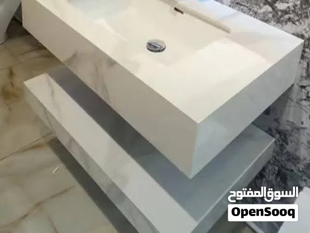 حوض وجه بورسالين لون رخامي