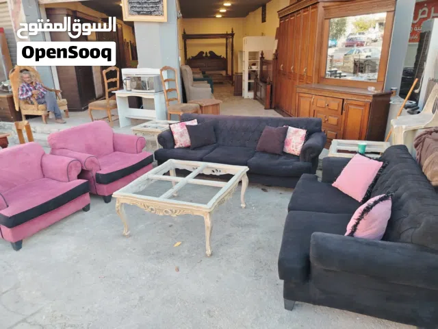 طقم سبع مقاعد خشب سويد بالكامل