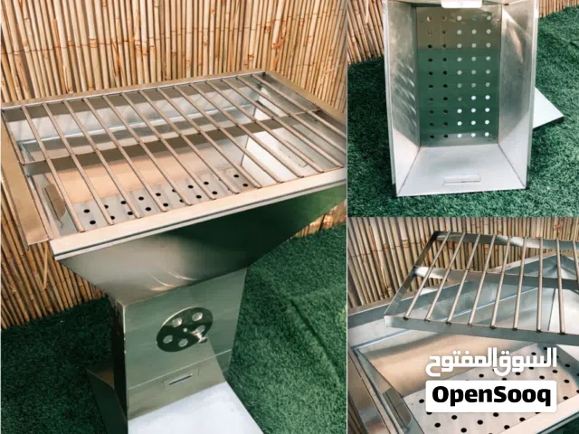 stainless steel grill suitable for steak شواية barbecue and with adjustable feet for balance