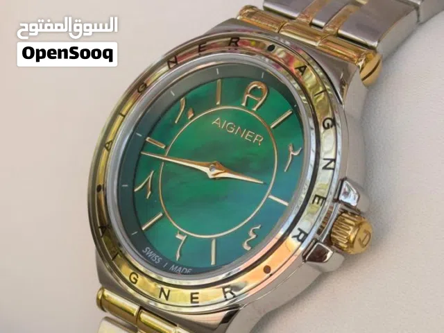 ساعة ايجنر مميزة وجديدة مع كرت الضمان
