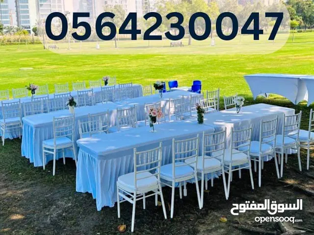 Rent tables and chairs in Dubai, Sharjah, Ajman, Abu Dhabi, all Emirates