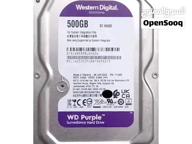 WD Purple 500GB HDD (3-Month Warranty)