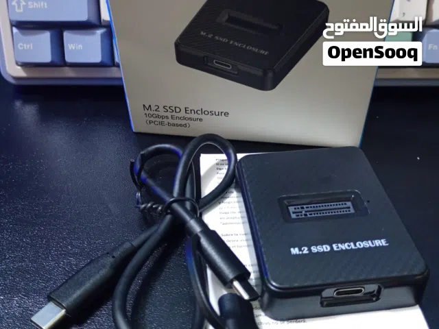 راك هارد m.2 يشغلك هارد m.2 nvme على يو اس بي او تايبسي جديد لوك غير مستخدم