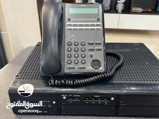 مقسم هواتف ( واحد ) موديل ‏"NEC SL2100" مع   ( 6 هواتف رقميه ) جميعها موديل "NEC SL2100"