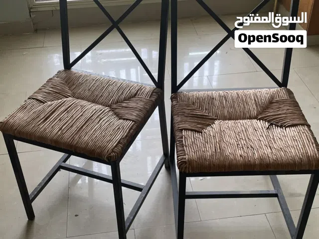 عدد 4 كراسي خوص / حديد بحاله جيده