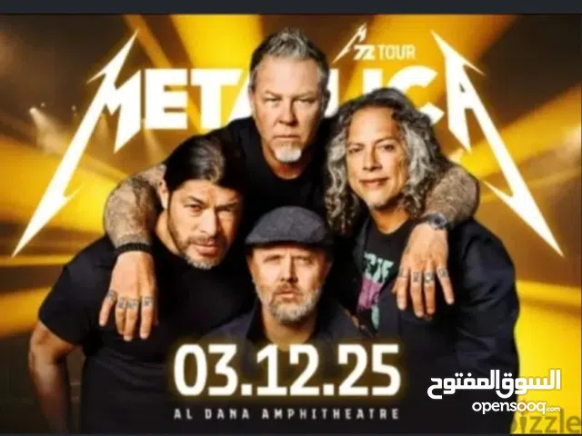 Metallica show on 3rd December 2025