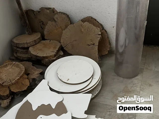 قطع خشبية شكل دائري