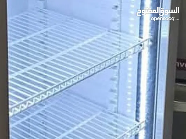 ثلاجه عرض باب واحد زجاج جديده بالكرتونه
