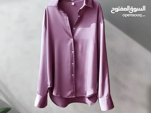 قميص نسائي حرير مريح في اللبس وجميل المنضر ويفيد في الصيف متوفر جميع القياسات كل ما عليج فقط راسلي