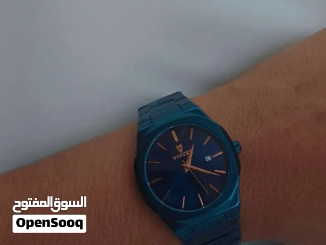 VIGUEY Blue Analog Quartz Watc