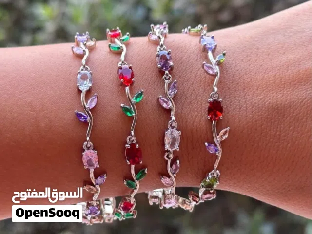 اساور توليب الفضه الترند متوفره بعدة اللوان