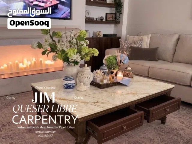 طاولة صالون برخام جديدة