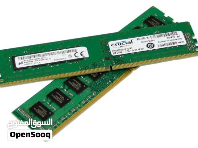 رامات كمبيوتر DDR3 سعة 4GB (قطعتان 2GB) بحالة ممتازة