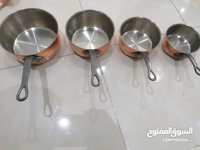 مجموعة كاسرولات نحاس