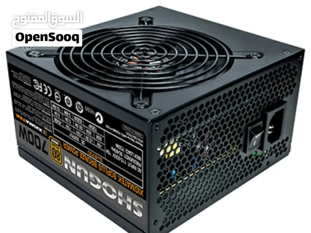 باور سبلاي شوغن لأجهزة الجيمنج بسعة 700 واط حقيقي SHOGUN 700W 80+ PLUS BRONZE GAMING PSU