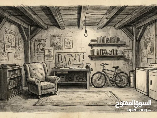 محل بالطابق الأرضي به مكان شاي. ارضية سيراميك. كهرباء وماء. يوجد مخزن بالبدروم مساحته 50 مترا.