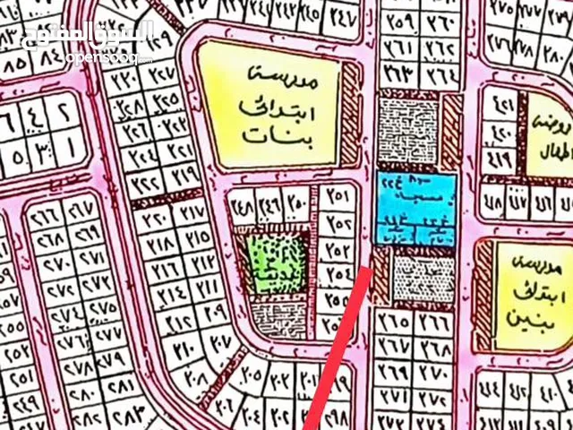 أرض زاوية في حي المرجآن الخبر مساحه 875 شارع ونافذ للتواصل