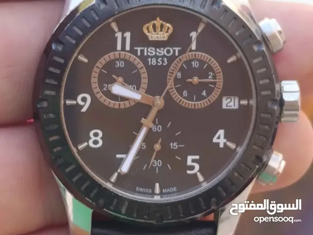 Tissot Men's V8 Swiss Quartz Black Watch  كونغراف تيسو سويسري
