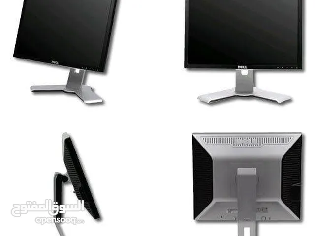 Dell 19-inch gray and black monitors