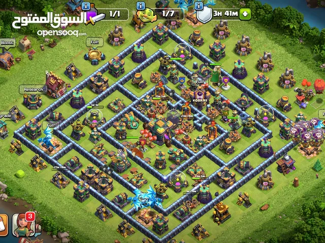 Clash of Clans account town hall 14 max full and have more than 600 gems