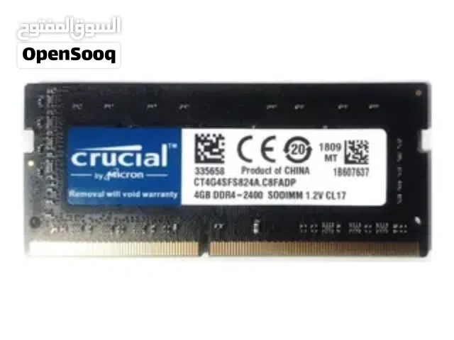 Crucial 4GB laptop ram