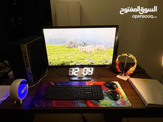 Core i7 8th Gen RGB Gaming & High-End Office Setup  طقم ألعاب RGB بمعالج Core i7 الجيل الثامن وكمبي