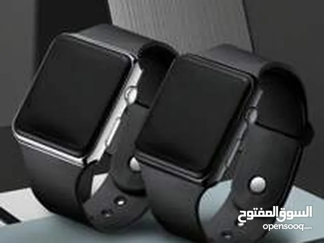 ساعة الكترونية رياضية باللون الأسود