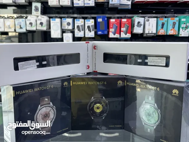 Huawei Watch GT6 (46mm) all color  Blue / black / brown كفالة الوكيل الرسمي سنة كاملة في الاردن