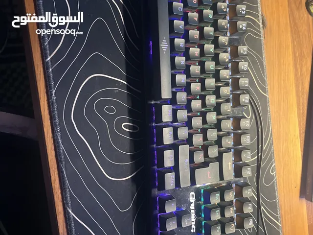 ماوس gaming لاسلكي و كيبورد Gaming شبه جديد و سريع شغالين 100/100
