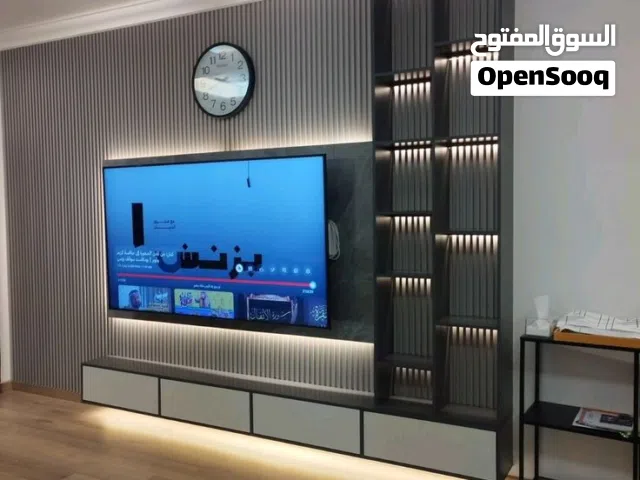 Custom TV Unit – Modern Entertainment Center وحدة تلفاز حسب الطلب – مركز ترفيهي عصري