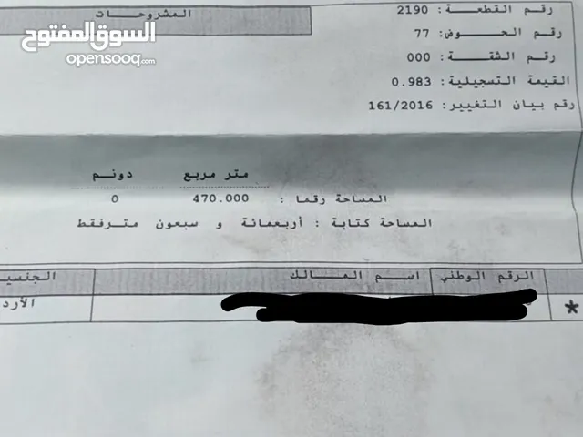 ارض للبيع في منطقة الطفيلة