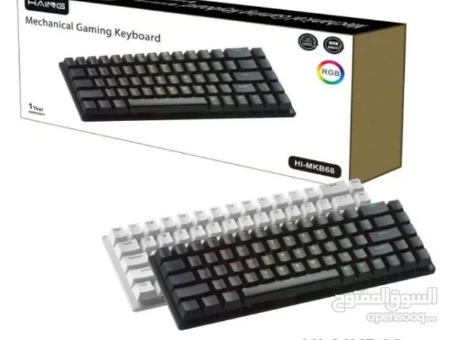 كيبورد ميكانيكي قيمنق RGB Gaming من شركة haing + ماوس باد حجم كبير مجاني معا الشراء