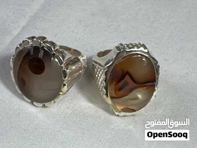 خواتم عقيق صياغة عارف وسبح فاتوران انتيك للبيع
