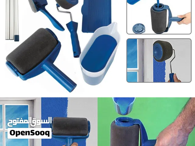 رول الدهان القابل للتعبئة 5 قطع مع ابريق و قاعده الرول دهان العجيب رول للدهان طلاء الجدران