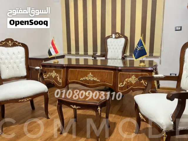مكتب إداري كلاسيك / مكتب مدير كلاسيك خشب زان احمر / مكاتب استقبال كلاسيك / مكاتب ادارية / اثاث مكتبي