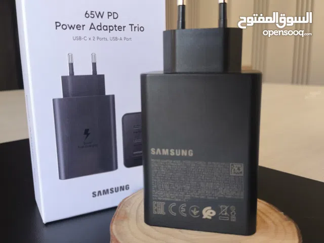 شاحن سامسونج أصلي 65W PD Trio/25W – شحن سريع جداً قوة وأداء عالي لشحن الموبايل، التابلت واللابتوب بك