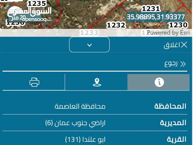 للبيع وأقل سعر في المنطقة #ابوعلنده ربوةالحنييطي على شارعين واجهة ممتازه على [الشارعين] مساحة {461}م
