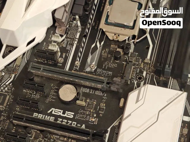 لوحة z270 معالج i7-7700 ورام كورسير 8 قيقا