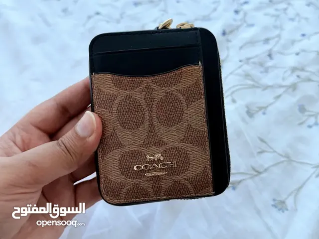 Coach zip card case signature canvas