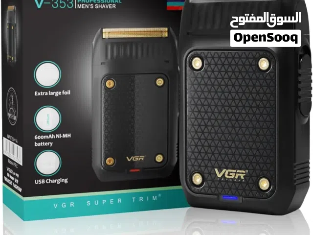 ماكينة حلاقة احترافية كهربائية ممتازة قابلة لإعادة الشحن موديل V-353 من في جي ار، رفيعة للغاية للعنا