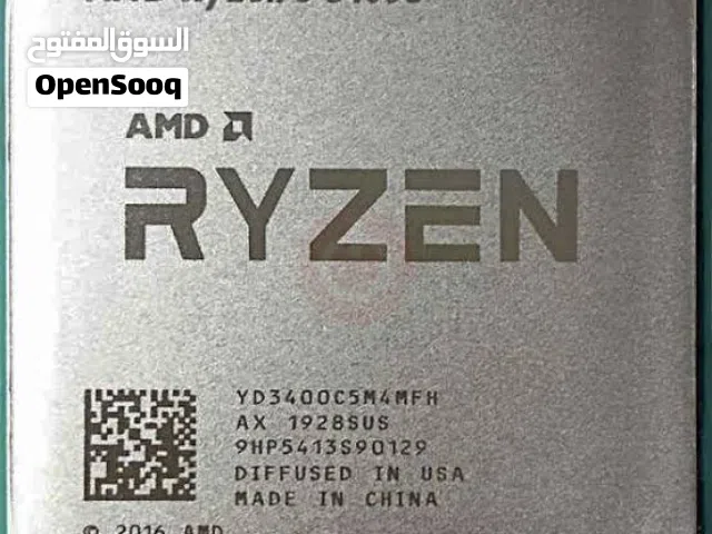 معالج r5 3400g مع مبرد  + رام8gb ddr4 3200