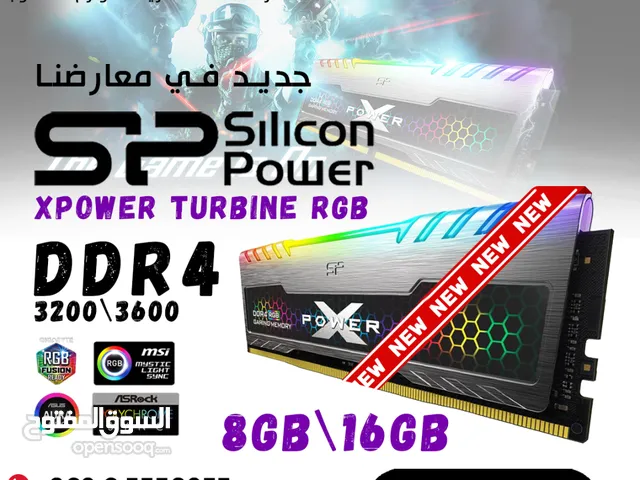 Silicon Power 8GB XPOWER Turbine RGB DDR4 3200MHz Gaming UDIMM For Desktop رام 8 جيمنغ