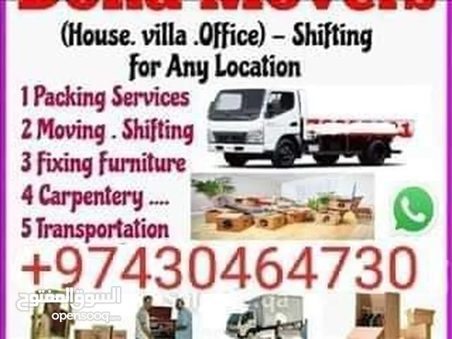 professional movers and packers   House/office shifting, moving, packing & transfer with carpenter +