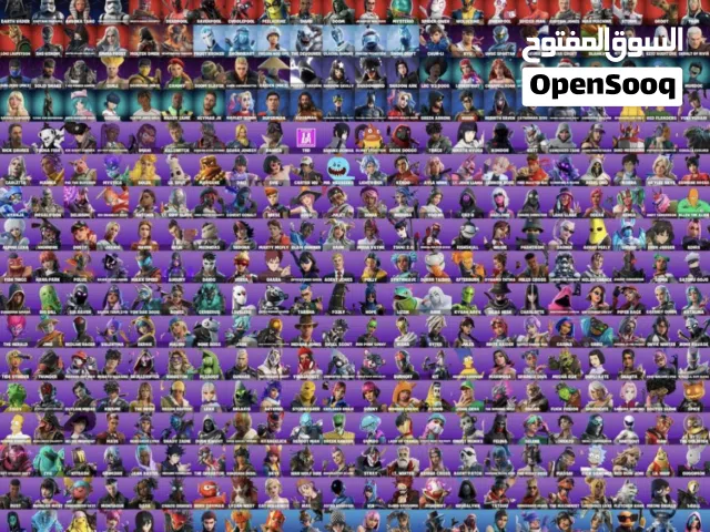 حساب فورتنايت 479 سكن اساسي نوادر و عرق