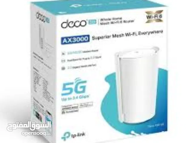 موديم TP-LINK Deco X50 5G Home Router, Dual Band, Wi-Fi 6, Mesh, Up To 3.40 Gbps, White