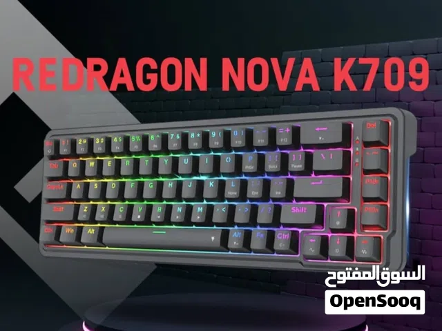 كيبورد ميكانيكي من شركة REDRAGON مستعمل قليل نضيف جداً