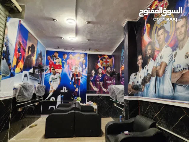 محل بلستيشن وجيم وشاشات والكنبات والديكور وصور المحل كامل متكامل اشتري وفتح وطلب الله عرطة العرطه
