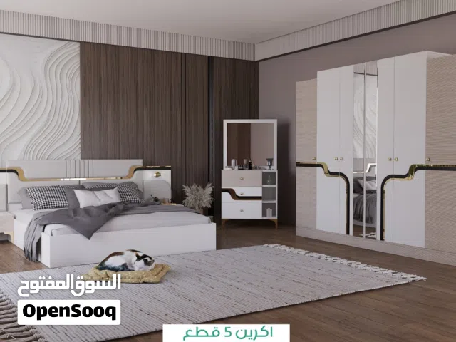 غرف نوم خمس قطع شغل درجة اولى تركي