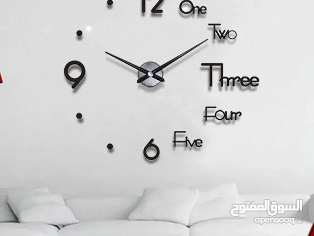 ساعات حائط ديكور ثلاثي الابعاد 3d حجم كبير